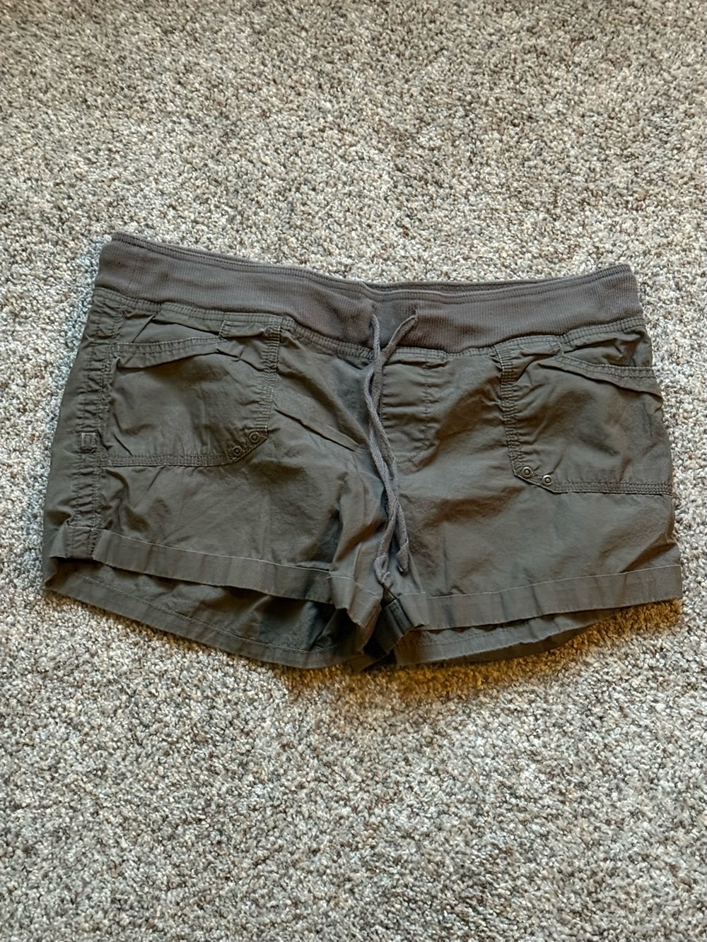 GAP Olive Green Lightweight Drawstring Athletic Shorts